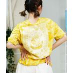 tシャツ ROXY/ロキシー 半袖Tシャツ タイダイ柄 バックプリント クルーネック RST242037 レディース