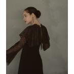ドレス layered cape dress / レイヤードケープドレス 結婚式 二次会 同窓会 成人式 ディナー お呼ばれワンピース パーティードレ