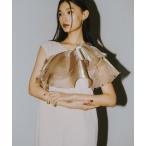 ドレス glossy multi ruffle dress / グロッシーマルチラッフルドレス 結婚式 二次会 同窓会 成人式 ディナー お呼ばれワン