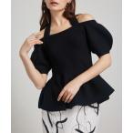 ニット セーター メニーWAYペプラムニットトップス 半袖 夏服 レディース
