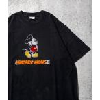 ショッピングミッキー tシャツ Tシャツ メンズ FREAK’S STORE/フリークスストア DISNEY/ディズニー ミッキーマウス フロッキープリント ショートスリー