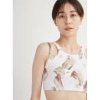 ショッピングブラトップ tシャツ Tシャツ レディース 「emmi yoga」eco マーブル柄UVカットブラトップ「水陸両用」