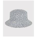 帽子 ハット ダブルガーゼフラワープリントクロシェ キッズ 子供