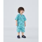 浴衣 オリジナル柄カンタン甚平(ペンギンくま) キッズ 子供 男の子