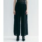 ショッピングフリンジ レディース パンツ Feather Fabric Tuck Wide Pants