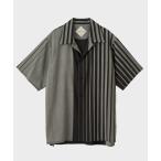 シャツ ブラウス メンズ 「ETHOSENS/エトセンス」Irregular stripe SS shirt