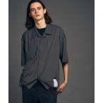 ショッピングHIGH シャツ ブラウス メンズ 「UNISEX」High Tension Prime-Over Short Sleeve Open Collar Draw