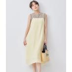 ワンピース ステッチストライプドビー キャミワンピース