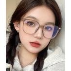 伊達メガネ メガネ 眼鏡 ユニセックス ビックフレーム 伊達メガネ スクエア cula859 レディース