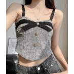  топ Cross лента кнопка имеется твид cup имеется бюстье 