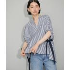 ブラウス シャツ 「WEB限定・追加」アームギャザーリボントップス レディース