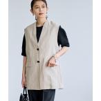 ベスト ジレ 「RONEL」European Flax（ヨーロピアンフレックス） ジレ（セットアップ対応可能） レディース
