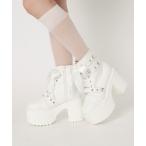 ブーツ 厚底キラキラハート付きブーツ 24SS レディース