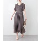 ワンピース 「WEB限定」フレアスリーブお上品ワンピース レディース