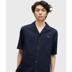 シャツ ブラウス メンズ Pique Texture Revere Collar Shirt