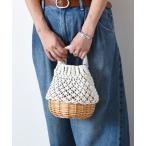 ショッピングかご バッグ カゴバッグ レディース 1-3C13 柳×紐 編み かご バッグ ハンドバッグ