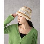 ショッピングハット 帽子 ハット WEGO/クロシェ編みボーダーハット レディース