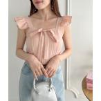  топ передний лента оборка бюстье 