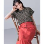 tシャツ Tシャツ レディース フライスチビＴシャツＳＳ 111954