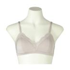 ブラジャー キッドブルー -２４ベンベルグベア天 -フックアイソフトブラジャー(ノンワイヤー)-KIWA302 -kidblue