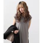 ワンピース Anna Nicola コットンスムーステープ切り替えワンピース