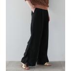 パンツ エシカルシャンブレーワイドパンツ レディース