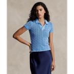 ニット セーター ケーブルニット ポロシャツ レディース