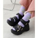 サンダル 超軽量 厚底ボリュームソール ベルクロ バックル スポーツサンダル レディース