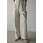 パンツ リネンミックス2タックパンツ レディース