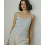 キャミソール DEPENDRE Wストラップニットキャミ