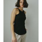 ショッピングタンクトップ タンクトップ ノースリーブ DEPENDRE カップインランダムテレコタンク レディース