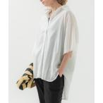 ブラウス シャツ シアーコットンビッグシャツ レディース