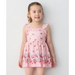 ショッピングキッズ 水着 女の子 水着 ストライプ×フルーツ ワンピース 水着 キッズ 子供 女の子