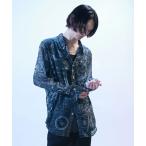 シャツ ブラウス メンズ DIET BUTCHER/ダイエットブッチャー Map all over pattern chiffon shirt シャツ