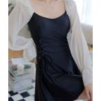 ショッピングswim 水着 「SWIM WEAR/水着」ウエストリボンワンピース 水着/体型カバー レディース