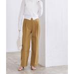 パンツ 撥水ツータックワイドパンツ レディース