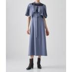 ワンピース 「残りわずか！」レースフレアスリーブワンピース｜細見え/オケージョン/ウォッシャブル/防シワ/ストレッチ