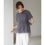 ショッピングバブ tシャツ チュールドッキングギャザーカットソー レディース