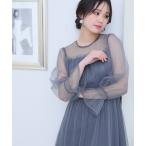 ショッピングセレモニー ドレス シアー パーティードレス セレモニーロング＆袖あり結婚式フォーマルオケージョンドレスお呼ばれビスチェ 二次会 成人式