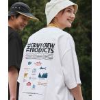 tシャツ Tシャツ メンズ 「THE CRAFT CREW PRODUCTS」ヘビーウェイトファンクショナルファブリック ビッグシルエット バックプリ