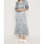 ワンピース BOTANICAL PRINT L/OP ボタニカル プリント ロングワンピース