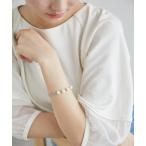 ブレスレット 淡水パール×チェーンブレスレット レディース