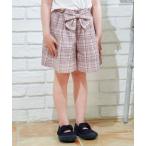 パンツ チェック柄 ショート パンツ キッズ 子供服 女の子