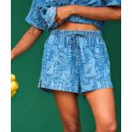 ジーンズ デニム デニムパンツ LEKEITIO BREAK HIGH/ロキシーデニムウエストゴムショートパンツ レディース