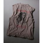 タンクトップ Pigment Graphic No Sleeve Shirt/ピグメント加工 ヴィンテージライク ロックプリント ノースリーブシャツ