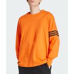 ショッピングadidas tシャツ 「adidas」 長袖Tシャツ LARGE オレンジ メンズ