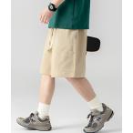 パンツ ウエスト紐 ベーシックハーフパンツ メンズ