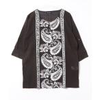 [ коричневый i - ne] Hal тигр MEN'S tops мужской женский 