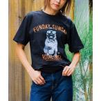 tシャツ DESIGN TEE/ROIAL(ロイアル)スタンダードフィットドッグプリント半袖カットソー メンズ レディース