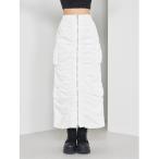 ショッピングロングスカート スカート ナイロンデザインロングスカート